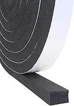 Foam Self Adhesive Weather Strip Tape, 25mm(W) x20mm(T) x 5M(L), Door Window Draught Excluder, Insulation Strip, Soundproof, Anti-Collision, Shockproof