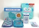 Sanrio Hangyodon Atari Kuji Pancake Maker Multi-Case Pouch Keychain 6-piece set