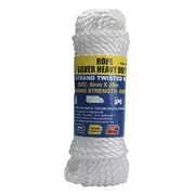 Gripwell Heavy Duty Twisted Silver Rope 8mm x 20m