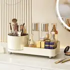 Plastic Cosmetic Storage Box Multi-grid Makeup Brush Holder Dormitory