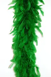 Kelly Green Chandelle 65 Gram Feather Boas 2 Yards for Halloween, Costume, Party