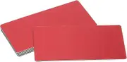 sourcing map 6 Pcs Blank Name Plates, 3.9 x 2" Engraved Metal Name Plate Laser Strong Adhesive Nameplate Anodized Aluminium Custom Blank Plates for Signs DIY Crafts, Red