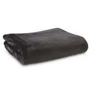 Ardor Boudoir Lucia Luxury Queen Charcoal Plush Velvet Blanket