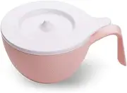 1100ML Instant Noodles Soup Bowl Bowls with Handle, Japanese-Style with Member Scrub Thicken Instant Noodles Anti-scalding Tableware-C