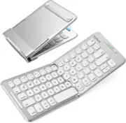 Inateck Foldable Compact Keyboard, Portable Bluetooth Keyboard with 3-Device...