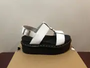 Dr Martens, Francis Sandals, White, Hydro Leather, Size 9