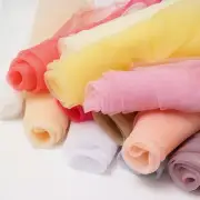 10M Sheer Organza Fabric Drape Voile Swags Wedding Party Decor Not Hemmed