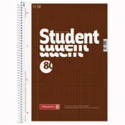 Brunnen 1067943 - Spiral Notebook Student A4, Routed 80 Sheets