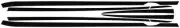 2016-17 Camaro - Side Spears Decal Kit - Gloss Black