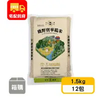 在飛比找蝦皮購物優惠-【東台糧倉】鹿野寶華糙米-一等米(1.5kg*12包)