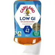 Capilano 100% Pure Australian Honey Low Gi Squeeze 250g