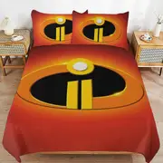 v2969 Bed Sheets Bedding The Incredibles Cartoon Bedding Sets Ultra Soft Skin-Friendly Duvet Cover 3 Piece, Cute Comforter Cover Bed Set for Boys Gir