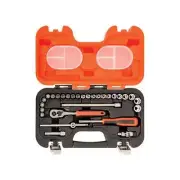 Bahco Metric Socket Set And Bit Set 29 Piece 1/4in Drive Single Hex S290