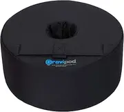 Gravipod 14" Round Umbrella Base Weight Bag - Up to 50#. Safety solution for Patio Offset and Cantilever Umbrellas. Heavy Duty Ballistic Polyester. Weather/UV resistant