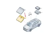 Volkswagen TIGUAN MK3 Wireless Charging Coupling Antenna 57H035502B NEW GENUINE