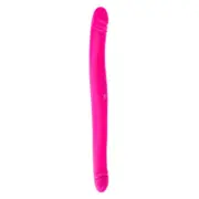 Together Duo Double Ended Vibrating and Thrusting Dildo - Pink