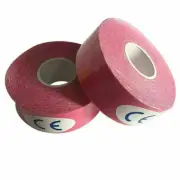 Kinesiology Sports Muscle Elastic Tape 5Mx25MM - 2 Rolls - Pink