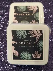 Sea Salt Double Butter Soap with Double Butter Melt And Pour Soap Base 4 oz x 2