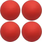 Bouncy Squash Ball - 4 x Sports Bouncy Balls for Kids, High Elasticity Small Hobby Player Squash Ball | High Visibility Hobby Player Rubber Hollow Ball for Good Bounce Beginner