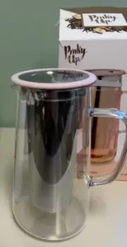 NEW Annika Glass Teapot Tea Glass Pot Infuser And Tea Kettle For Loose Tea 33oz