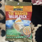 HOTHANDS TOE WARMER VALUE PACK 8 HOURS OF HEAT 6 Pairs
