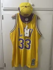 Mitchell & Ness LSU Tigers Shaquille O'Neal Authentic Jersey Mens Size XL W/Hat