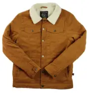 Beautiful Giant Mens Jacket L Corduroy Insulated Sherpa Lined Button Front Buck