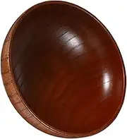 MUCKLILY Wooden Condiment Dish Versatile Food Serving Plate for Soy Sauce Salad Dressing Appetizers Round Wood Bowl for Home Parties Celebrations
