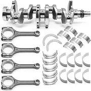 Assembroverse 1.6L Engine Crankshaft Con Rods and Bearing Set with Thrust Plate Compatible with Rio Soul 2012-2017 23510-2B000 21030-2B000 21020-2B100