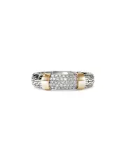 John Hardy 14K Yellow Gold & Sterling Silver Jh Essentials Diamond Pave Band