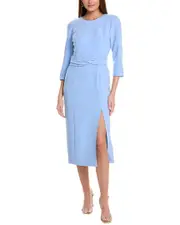 Carolina Herrera Midi Dress 8 Blue