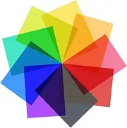 Binxind 9 Piece Gel Light Filter Color Correction Colored Overlays Film for Film,Video,Photo,Stage (Multicolor)