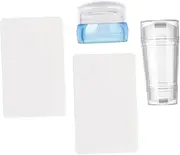 LALADEFIEE Manicure Stamper Kit for Nail Art Scraper and Nail Tools Silicone Nail Stamping Set for Diy