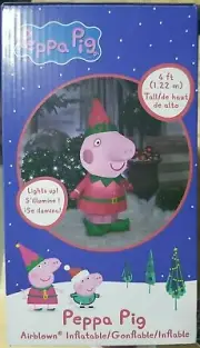 New 2021 Gemmy Halloween Christmas Xmas Airblown Inflatable Peppa Pig 4FT LED