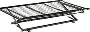 Twin Pop Up Trundle Bed on Rollers Black