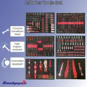 258 PCS Tools Set Sockets Wrenches Screwdrivers Set Automotive Workshop Tool Kit