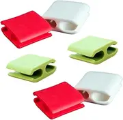 6Pcs Silicone Cable Organizers Small Cord Clips for Tidy Management of Charging Cables Wires and Audio Cords Adhesive Wire Retainers Random Colors