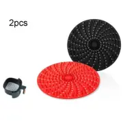 Heat Circulation Enhancing Air Fryer Inner Pot Liner Square 85 Round 8 Set of 2