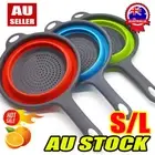 Strainer Foldable Colander Basket Silicone Collapsible Kitchen Fruit FoldiZR