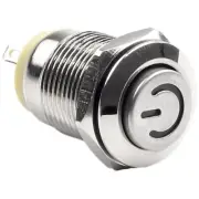 High Quality Metal Push Button Switch with Self Reset Feature and LED Light