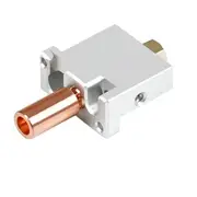 For V400 3D Printer Hotend Nozzle Extruder Parts Print Brass Heat Block Throat Copper Plated As Shown