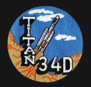 TITAN 34D LAUNCH VEHICLE VAFB CCAFS USAF DOD SATELLITE SPACE PATCH
