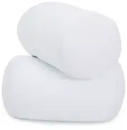 Deluxe Comfort Mooshi Squish Microbead Bed Pillow, 14" x 7" - Bed Pillow, White