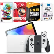 Nintendo Switch White OLED + Mario & Luigi: Brothership + $20 eShop Gift Card