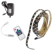 12v 16ft RGB LED strip light 300 LED chip 5050 with power supply & controller