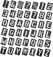 COHEALI 42pcs Letter Template Number Painting Alphabet Poster Adhesive Numbers Stencils Journal Stencils Sticker Stencils Letters Stencils for Painting Signs Number Stencil Plastic Black