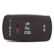 Carling Marine Boat Rocker Switch | Starboard Livewell Fill Timed/OFF/ON