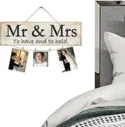 Picture Frame Set - Picture Frames Suspend Picture Frames - Photo Wall Display Board, Wooden Photo Suspended Display For Baby Room, Bedroom