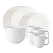 Juliska Puro Coupe 16 Piece Dinnerware Set, Service for 4