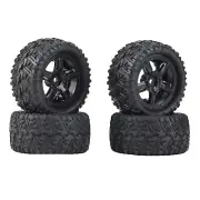4PCS Wheel & Tires Remo Hobby 1/16 Monster Truck RC 12mm Hub P6973 HSP86017 - AU